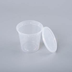 Clear 24oz PP Soup Cup with Lid